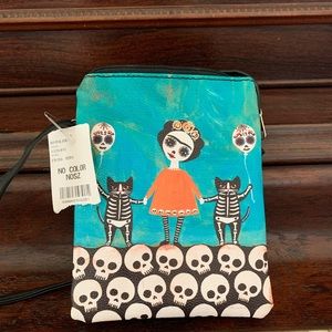 NWT Day of the Dead/Skull/Skeleton Small Purse